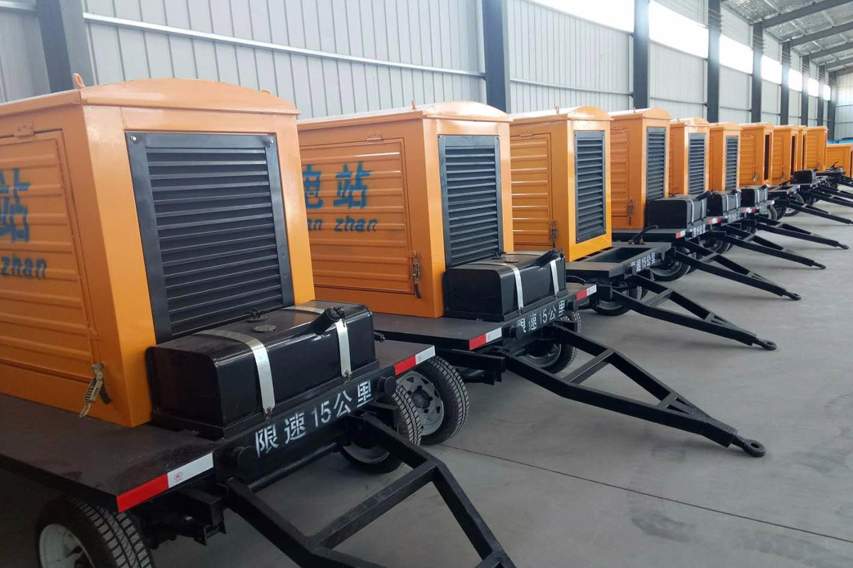 苏尼特左发电机租赁施工现场